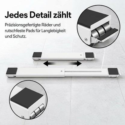 Waschmaschinen Untergestell mit Bremsen – Universal & Verstellbar