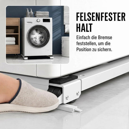 Waschmaschinen Untergestell mit Bremsen – Universal & Verstellbar