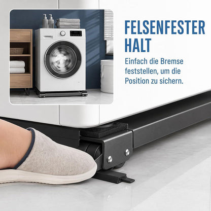 Waschmaschinen Untergestell mit Bremsen – Universal & Verstellbar