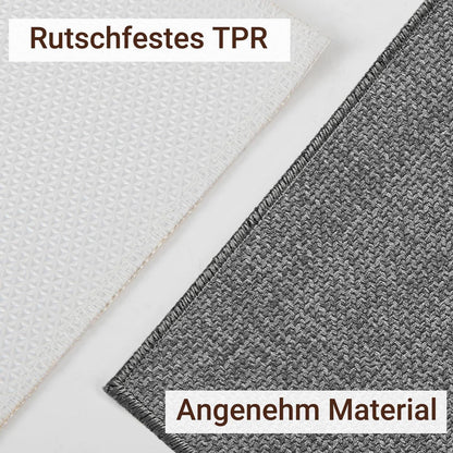 Rutschfeste Fußmatte Grau 90x150 cm – Saugfähig & Waschbar