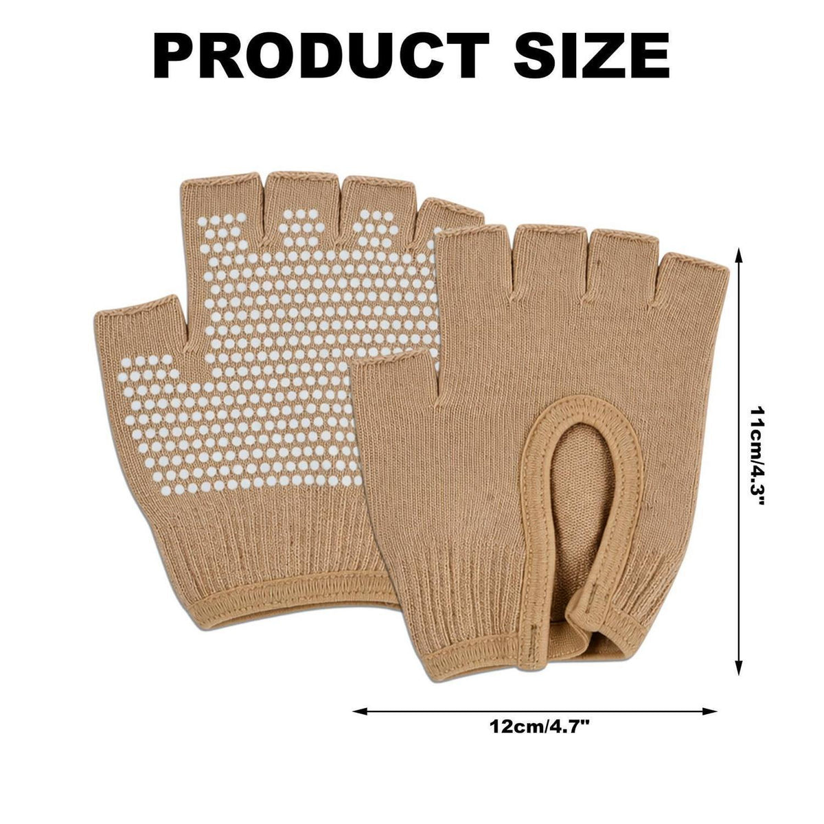 Fingerlose Fitnesshandschuhe atmungsaktiv – Yoga & Pilates