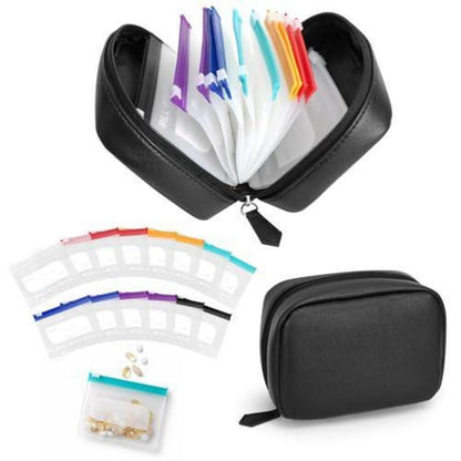 Tabletten Organizer A8 Wasserdicht für 7-14 Tage (Schwarz)