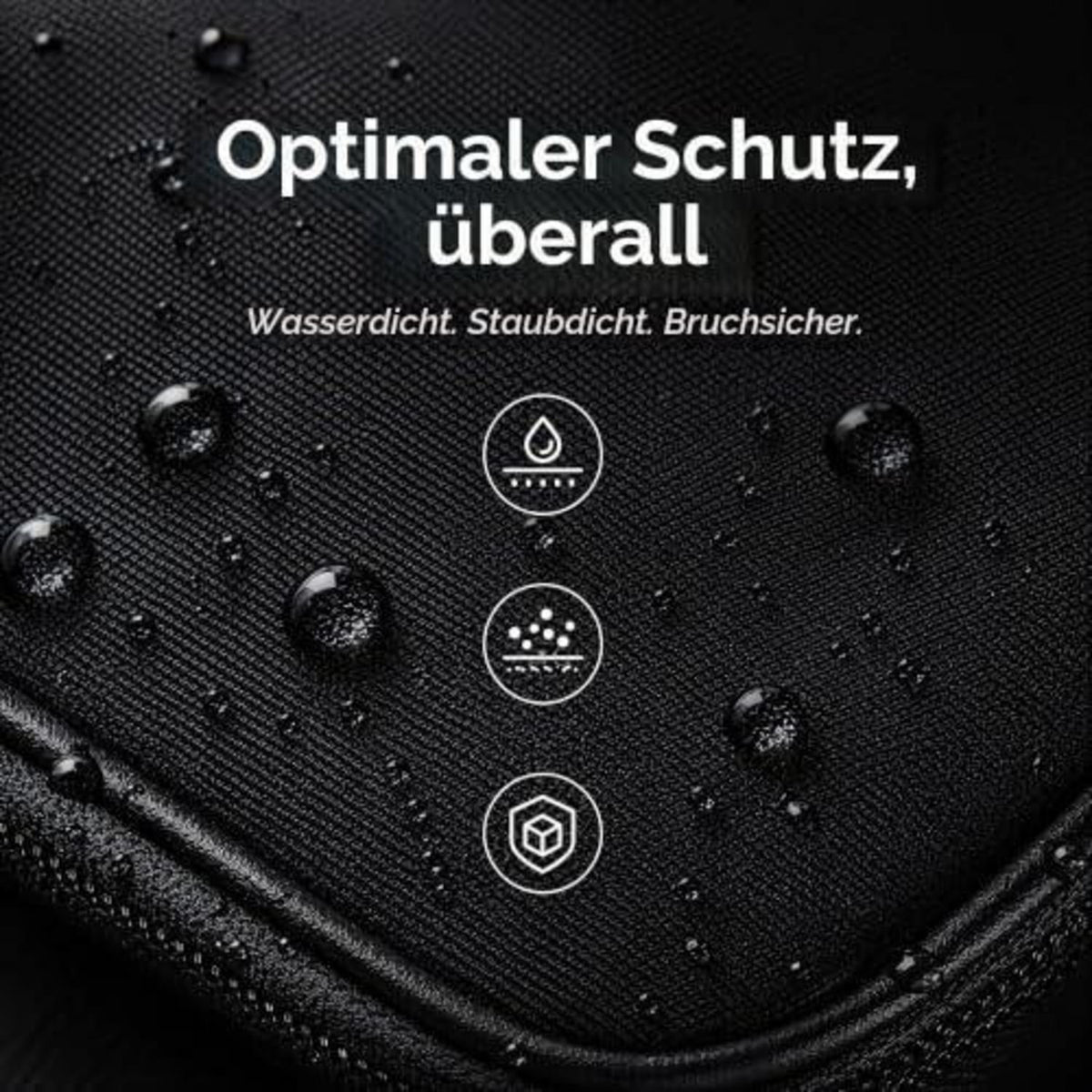 Tabletten Organizer A8 Wasserdicht für 7-14 Tage (Schwarz)