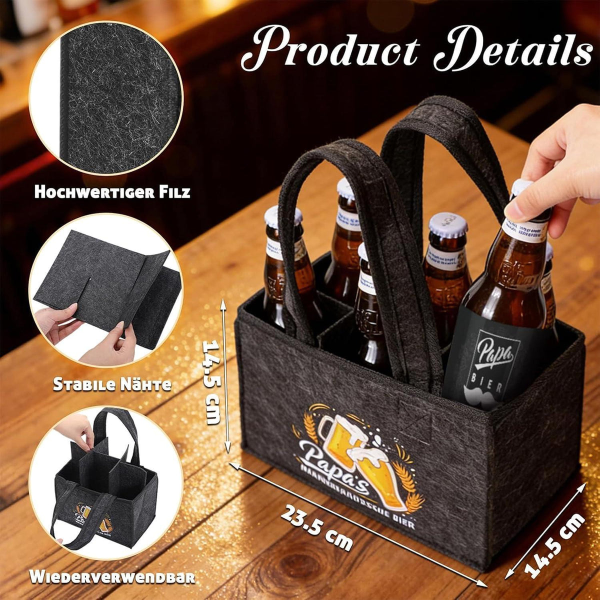 50. Geburtstag Geschenkset für Männer mit Bier & Zubehör