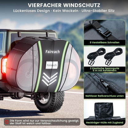 Fahrradabdeckung für 2 Räder – Wasserdicht & Winddicht