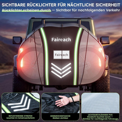 Fahrradabdeckung für 2 Räder – Wasserdicht & Winddicht