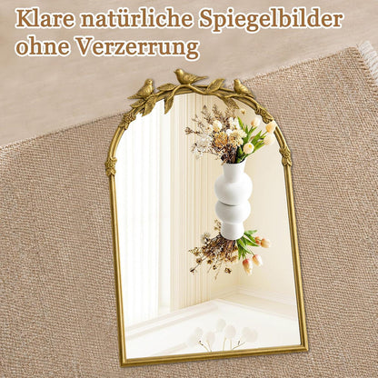 Goldener Vintage Wandspiegel barocker Stil 74x48cm