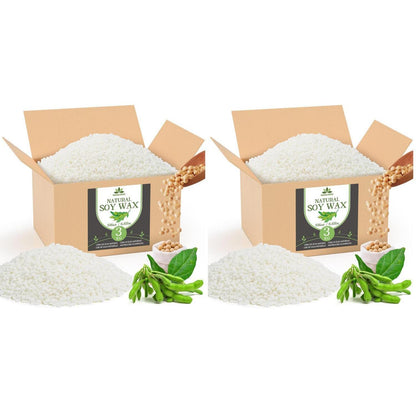 Sojawachs für Kerzen (2x3KG) - Premium, Nachhaltig & Rein