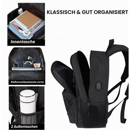 Laptop Rucksack 2er-Set, Schulrucksack für Herren Damen, 15,6/17,3 Zoll