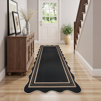 Jute-Optik Teppichläufer 80x200 cm – Rutschfest & Waschbar