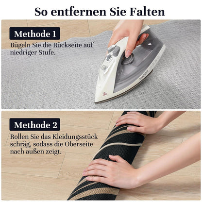 Jute-Optik Teppichläufer 80x200 cm – Rutschfest & Waschbar