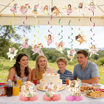 Feen Geburtstag Deko Set | Girlande & Deko für Märchenparty