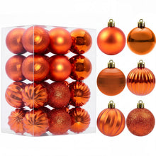 24 Weihnachtskugeln Set, 4cm, Bruchsicher & Dekorativ