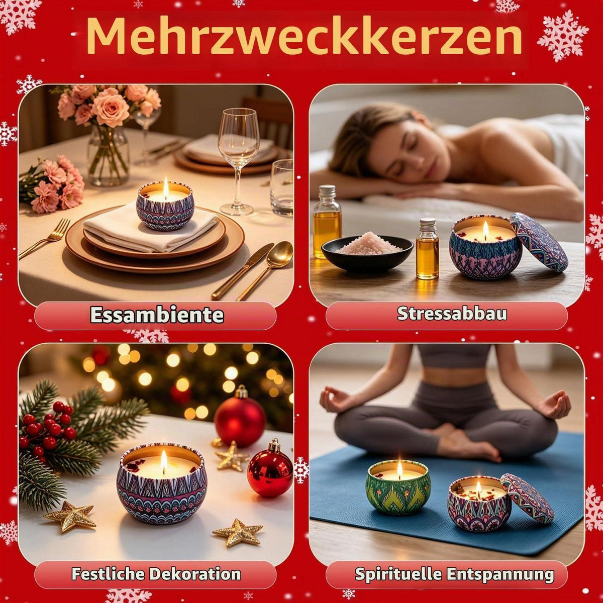 Adventskalender Duftkerzen 2026 – 24 Weihnachtsdüfte für Frauen