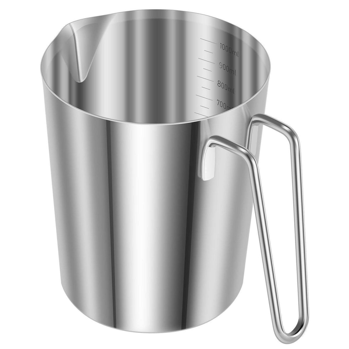 1L Edelstahl Messbecher mit Ausgießlippe & Skala