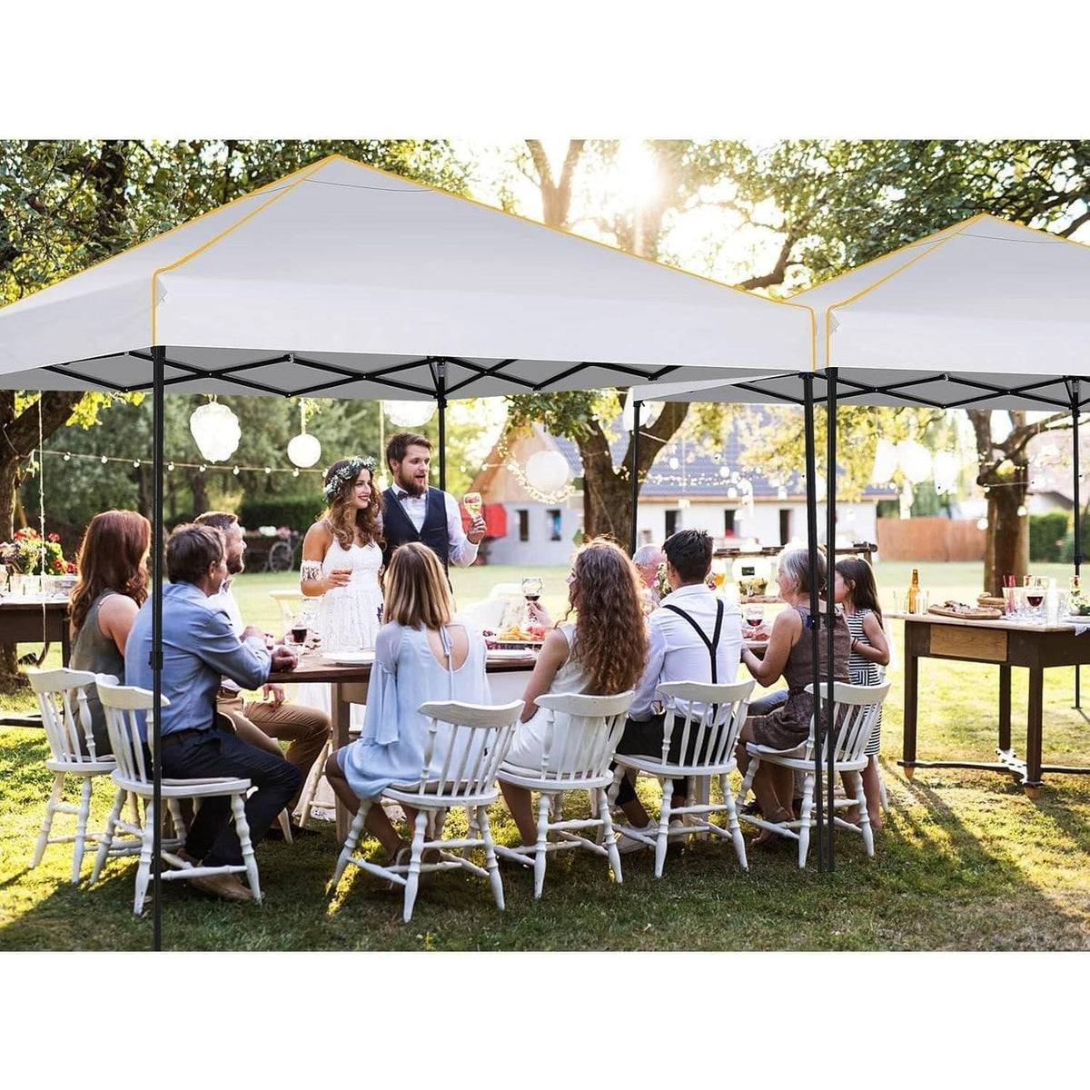 Faltpavillon 3x3m mit Seitenteilen – Wasserdicht & Winterfest