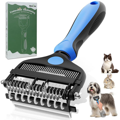 3-in-1 Unterwollbürste für Hunde & Katzen – Fellwechselpflege