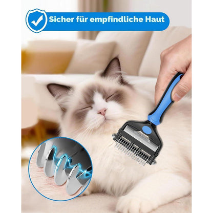 3-in-1 Unterwollbürste für Hunde & Katzen – Fellwechselpflege