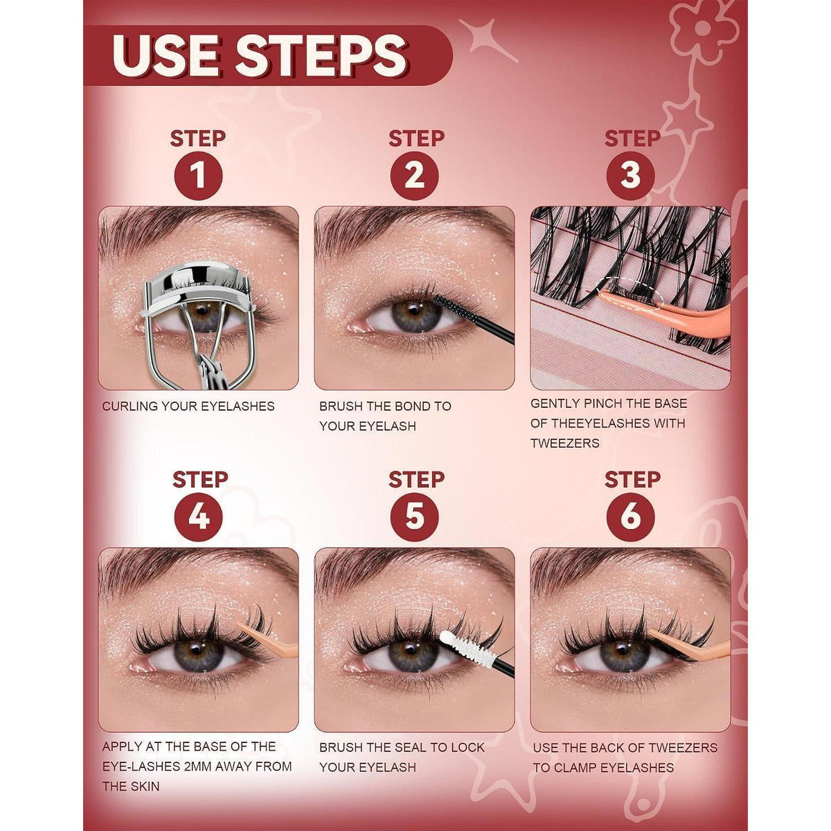 Manga Wimpern 256pcs Mix 10-16 | Unsichtbare Lash Extensions