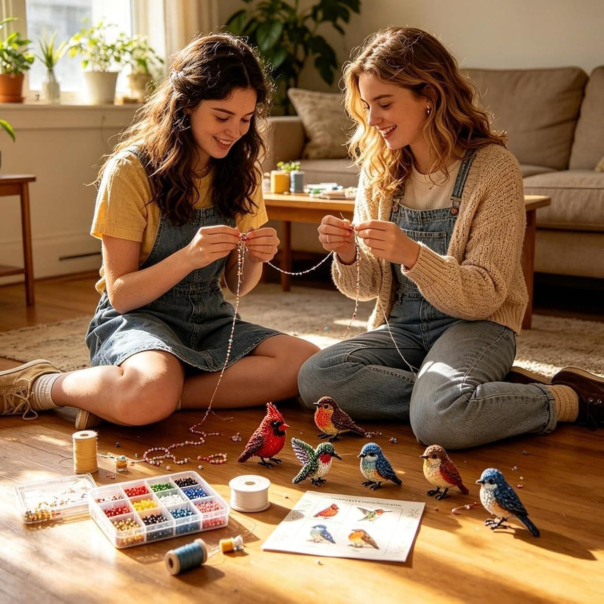 3D Perlentiere Bastelset – Kreatives DIY Kit für Erwachsene & Kinder