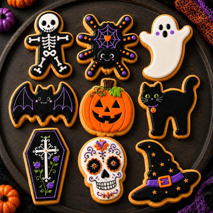 Halloween Ausstechformen Set Edelstahl 9-teilig