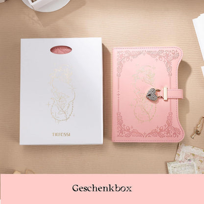 Notizbuch mit Schloss & Schlüssel – Fuchs Design A5
