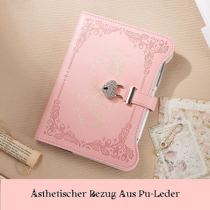 Notizbuch mit Schloss & Schlüssel – Fuchs Design A5