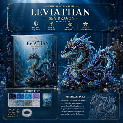 3D Perlen Tier Bastelset Drache – Kreatives DIY Geschenk für Erwachsene