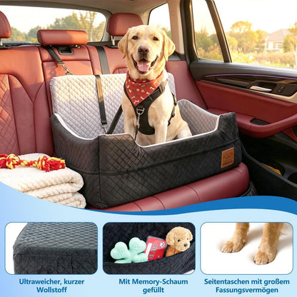Hundesitz Auto Memory Foam – Komfortabel & Sicher für Große Hunde