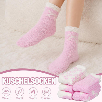 Kuschelsocken Damen 36-42 Rosa Flauschig Warm Bettsocken Geschenkidee
