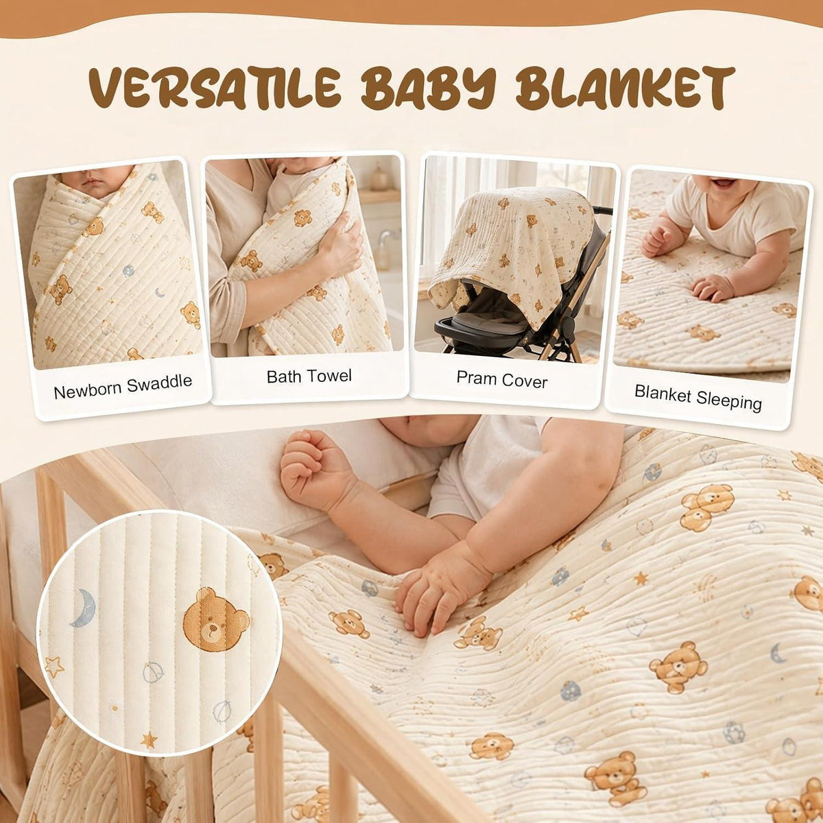 Baby Geschenkset 10-teilig für Neugeborene Jungen & Mädchen