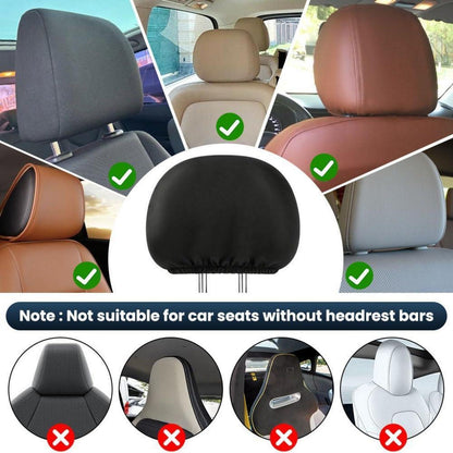 Kopfstützenbezüge Auto 4er Set – Universal & Elastisch
