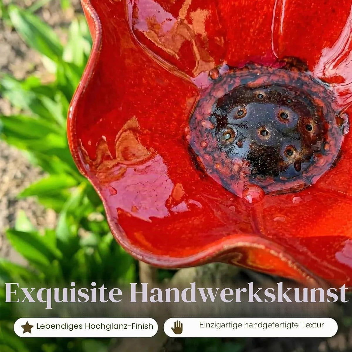 Vogeltränke Blume – 5er Set für Garten & Balkon