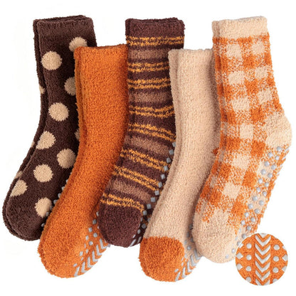 Kuschelsocken Damen warm rutschfest Gr. 36-42 Herbstserie Geschenk