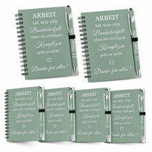 Notizbuch Set 6-teilig mit Kugelschreibern & Klee-Motiv