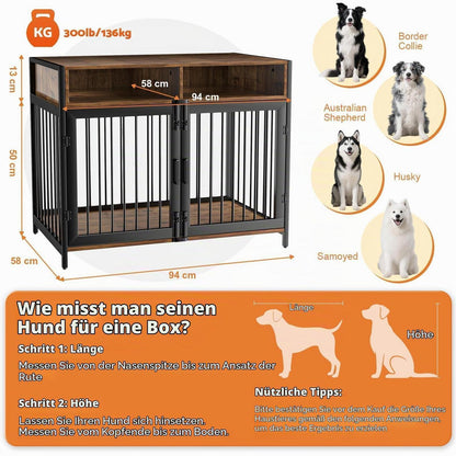 Hundebox Möbelstil Braun – Geräumig & Praktisch