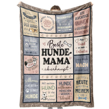 Personalisierte Kuscheldecke für Hundemamas – Weich & Flauschig