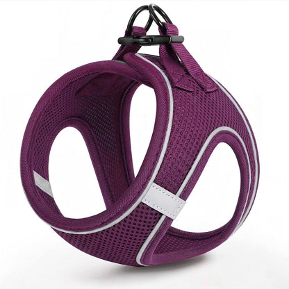 HEELE Hundegeschirr Mesh Lila – Weich & Verstellbar