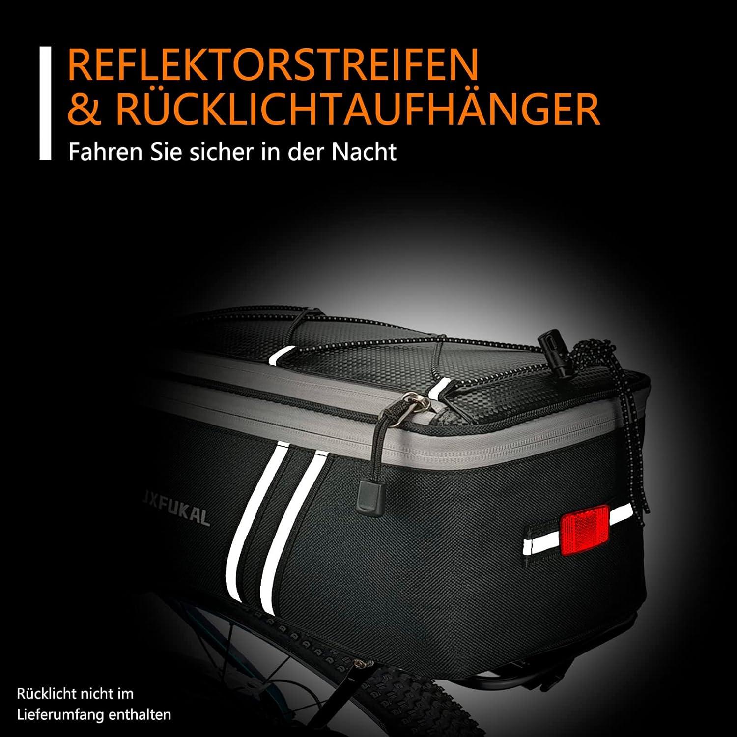 Fahrrad Gepäckträgertasche 7L wasserdicht E-Bike Radfahren reflektierend mit