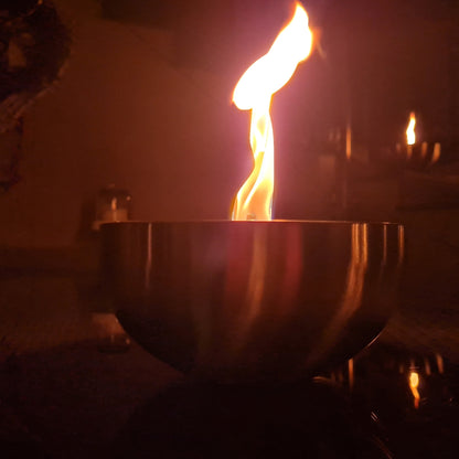 Schwabenfire Outdoorkerze mit Dauerdocht in Metallschale geschenke für Frauen
