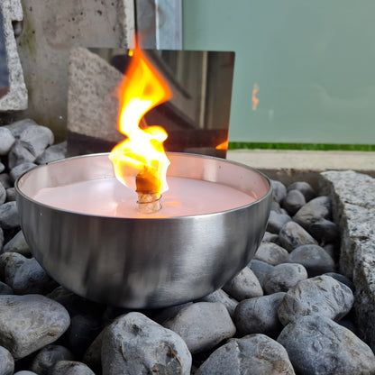 Schwabenfire Outdoorkerze mit Dauerdocht in Metallschale geschenke für Frauen